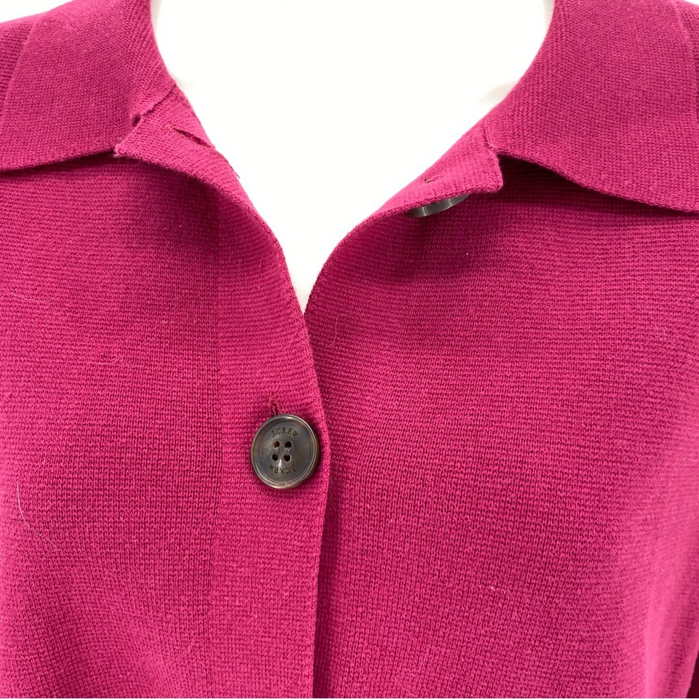 NWT J. Crew maroon cardigan - Picture 4 of 10